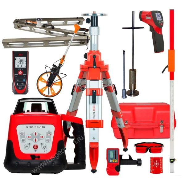 Комплект: RGK SP-610 PL-12 Q64 РДУ Кондор-Компакт Leica DISTO D2 Д-51 купить по низкой цене | МАКСПРОФИТ