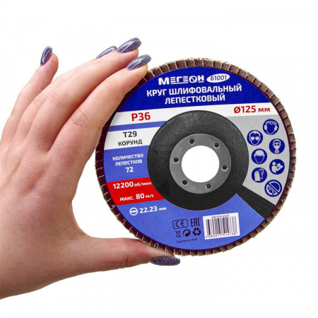 Круг шлифовальный лепестковый комплект МЕГЕОН 61001-10 купить по низкой цене | МАКСПРОФИТ Круг шлифовальный лепестковый комплект МЕГЕОН 61001-10 купить по низкой цене | МАКСПРОФИТ