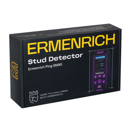 Детектор скрытой проводки Ermenrich Ping SM90, фиолетовый купить по низкой цене | МАКСПРОФИТ Детектор скрытой проводки Ermenrich Ping SM90, фиолетовый купить по низкой цене | МАКСПРОФИТ