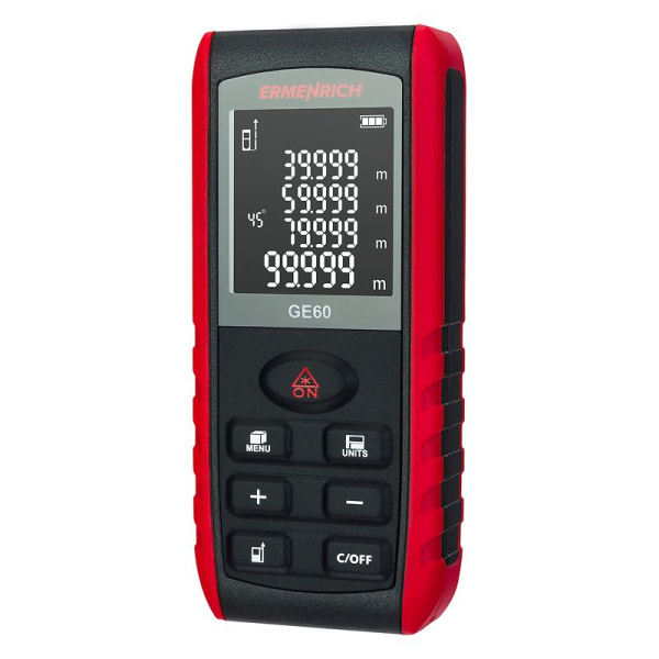 Лазерная рулетка Ermenrich Reel PRO GE60, черный купить по низкой цене | МАКСПРОФИТ