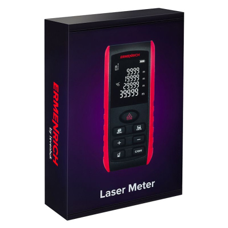 Лазерная рулетка Ermenrich Reel PRO GE60, черный купить по низкой цене | МАКСПРОФИТ
