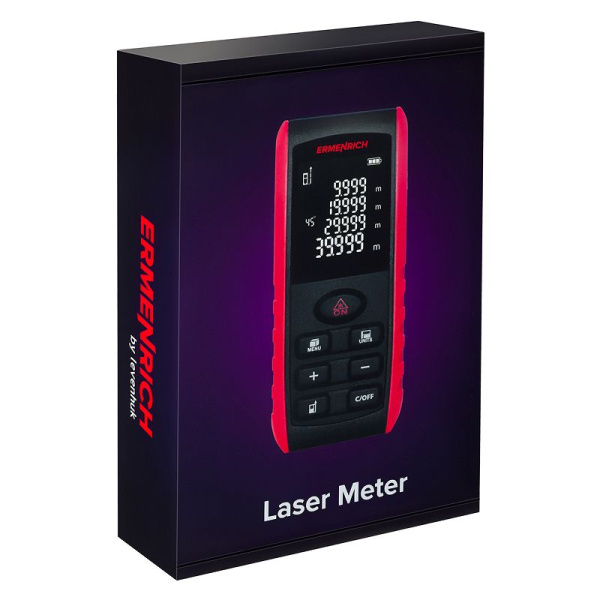 Лазерная рулетка Ermenrich Reel PRO GE60, черный купить по низкой цене | МАКСПРОФИТ