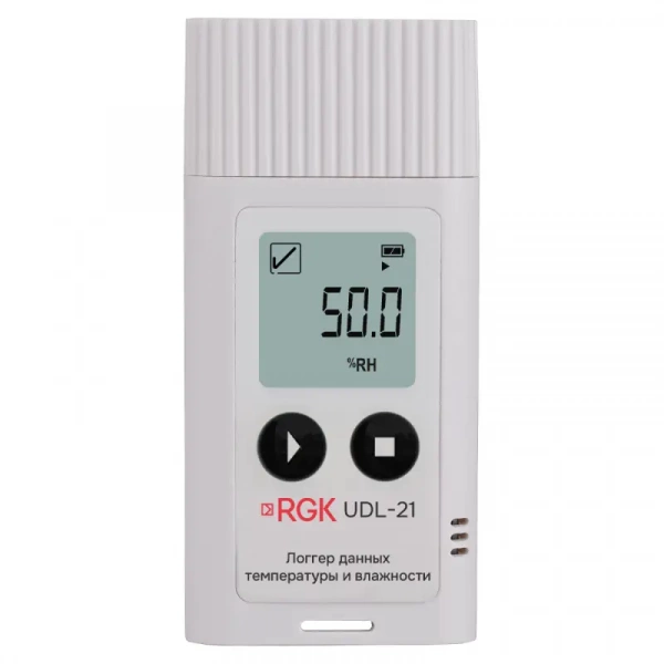 Логгер данных температуры и влажности RGK UDL-21 с поверкой купить по низкой цене | МАКСПРОФИТ