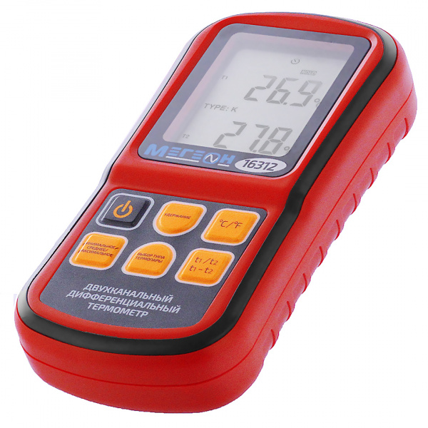 Измеритель температуры цифровой двухканальный МЕГЕОН 16312 купить по низкой цене | МАКСПРОФИТ Измеритель температуры цифровой двухканальный МЕГЕОН 16312 купить по низкой цене | МАКСПРОФИТ