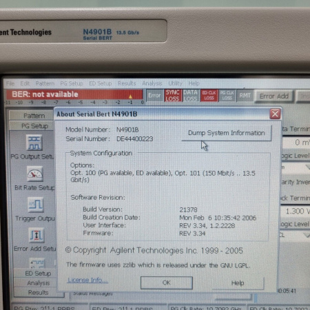 Тестер коэффициента битовых ошибок Agilent N4901B (демонстрационный) купить по низкой цене | МАКСПРОФИТ