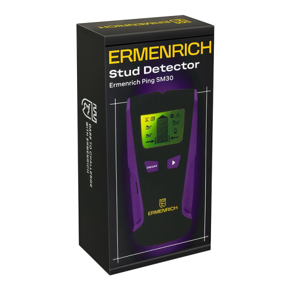 Детектор проводки Ermenrich Ping SM30, фиолетовый купить по низкой цене | МАКСПРОФИТ Детектор проводки Ermenrich Ping SM30, фиолетовый купить по низкой цене | МАКСПРОФИТ